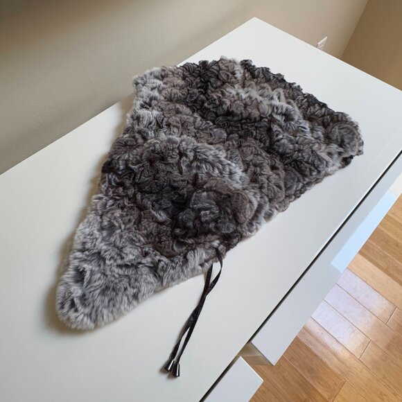Authentic Rex Fur Knitted Balaclava
